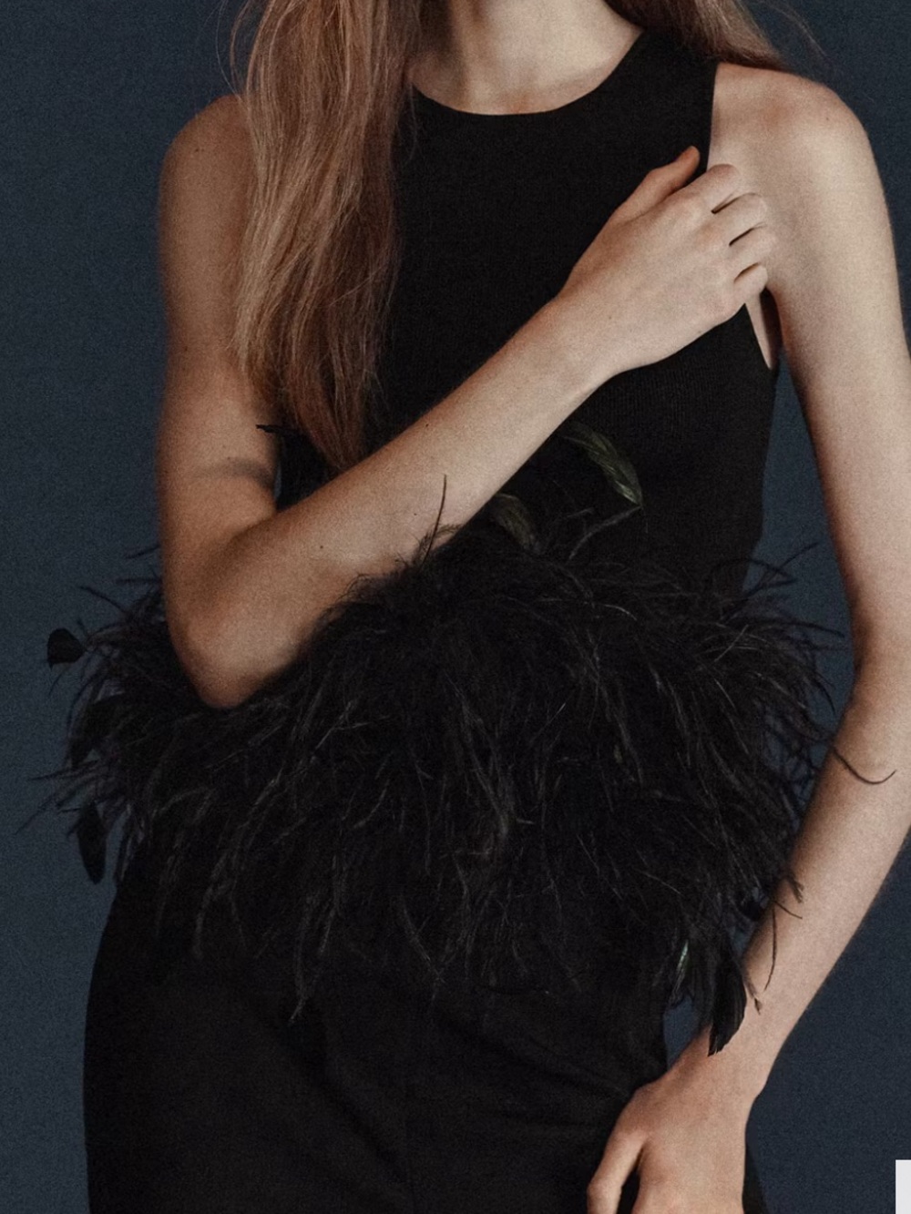 Mango Capsule Knitted Top with Feathers!